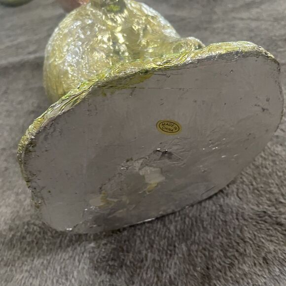 Bunny Rabbit Faux Foil Chocolate Figurine 11 inches tall Basket on Back Easter - Picture 8 of 10